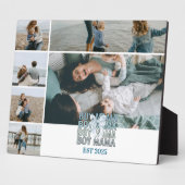 6 Boy Mama Custom Photo Collage Fotoplatte (Seite)