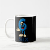 6 Brainrot 67 Sechs Sieben 6 7 Meme Kundengebühr  Kaffeetasse (Links)