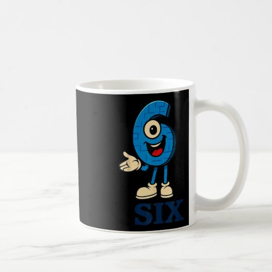 6 Brainrot 67 Sechs Sieben 6 7 Meme Kundengebühr  Kaffeetasse (Rechts)