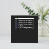 6 Bühnen des Debuggerprogrammierers Einladung (Stehend Vorderseite)