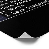 6 Bühnen des Debuggerprogrammierers Poster (Ecke)