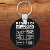 6 Bühnen des Debuggerprogrammierers Schlüsselanhänger (Vorderseite)
