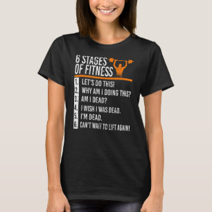 6 Bühnen Fitness Power Lifting Gym Bodybuilding T-Shirt