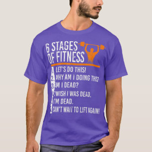 6 Bühnen Fitness Power Lifting Gym Bodybuilding T-Shirt