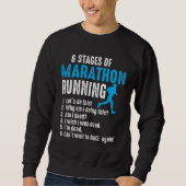 6 Bühnen Marathon Running Runner Triathlon Run Sweatshirt (Vorderseite)