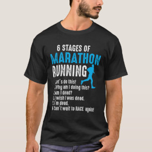 6 Bühnen Marathon Running Runner Triathlon Run T-Shirt