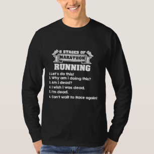 6 Bühnen Marathonlauf-Geschenk für den Läufer YBmK T-Shirt