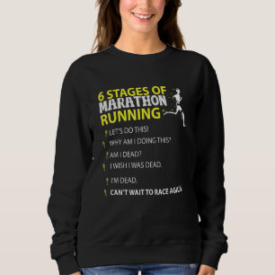 6 Bühnen Marathonlauf Lasse dieses Rennen Aga Sweatshirt