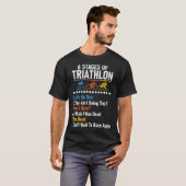6 Bühnen Triathlon Athlete laufen Bi T-Shirt (Vorne ganz)
