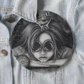 6" Button Frosch Princess Steampunk Kunstspass (Beispiel)