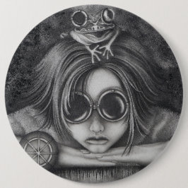 6" Button Frosch Princess Steampunk Kunstspass