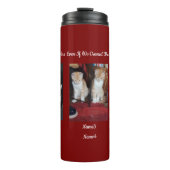 6 Cats Photo And Name ,Keepsake,Create You Own, Thermosbecher (Vorderseite)