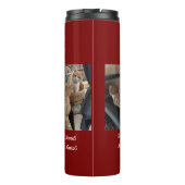 6 Cats Photo And Name ,Keepsake,Create You Own, Thermosbecher (Rückseite)