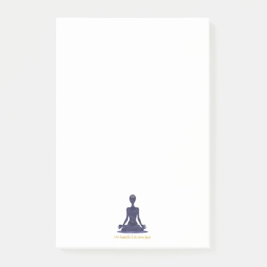 6. Chakra drittes Auge Ajna Bestätigung Post-it Klebezettel (Vorderseite)