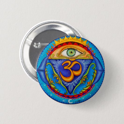 6. chakra, drittes Auge Button (Vorne & Hinten)