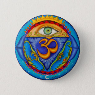 6. chakra, drittes Auge Button