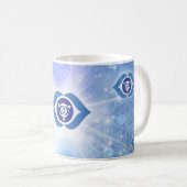 6. Chakra - Drittes Auge Chakra Kaffeetasse (VorderseiteRechts)