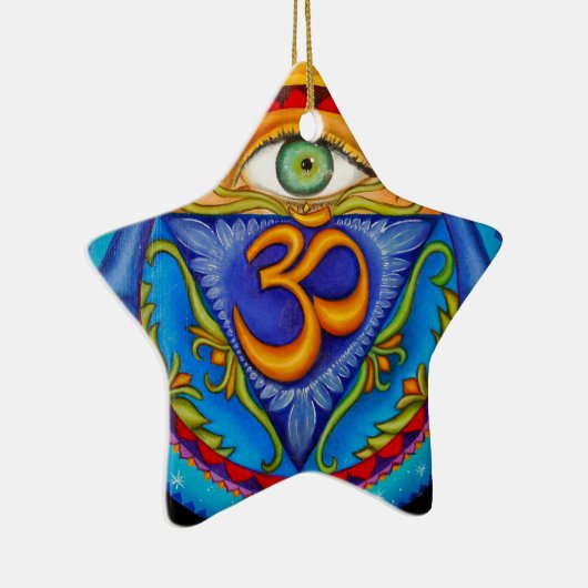 6. chakra, drittes Auge Keramikornament (Rechts)