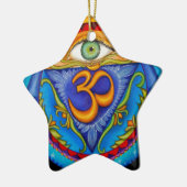 6. chakra, drittes Auge Keramikornament (Links)
