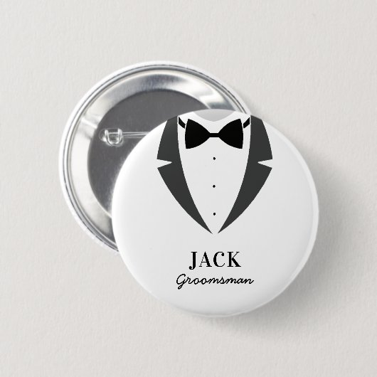 6 cm Round Badge Button (Vorne & Hinten)