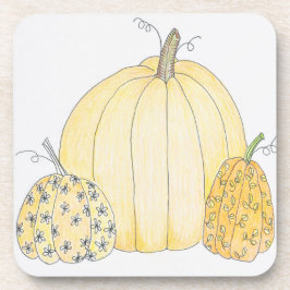 6 Cork Back Untersetzer Pumpkin Trio