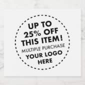 6 Custom Champagne Flasche Labels 25% Rabatt Bulk Schaumweinetikett (Einzelnes Label)