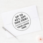 6 Custom Round Stickers 45% OFF Bulk Buy Discount (Umschlag)