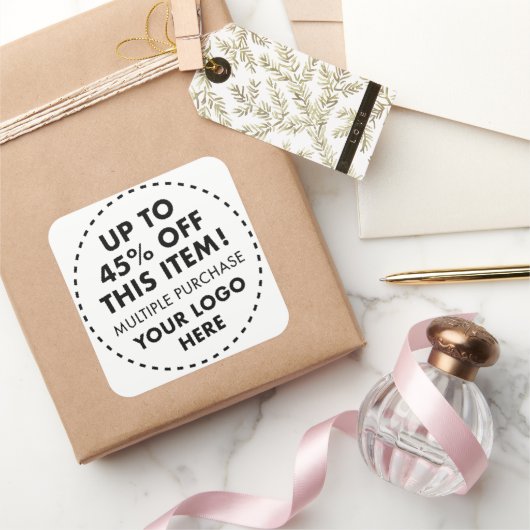 6 Custom Square Stickers 45% OFF Bulk Buy Discount (Schenken)