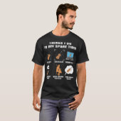 6 Dinge, die ich in meiner Freizeit Cello Player t T-Shirt (Vorne ganz)
