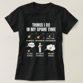 6 Dinge, die ich in meiner Freizeit tue Mandoline  T-Shirt (Design vorne)