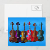 6 DURCHSTECHFLASCHEN AUF DER BLUE-POSTCARD POSTKARTE (Vorne/Hinten)