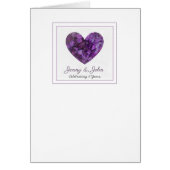 6. eiserner Hochzeitstag lila Herz (Vorne)