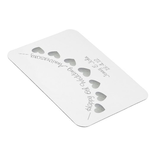 6. eisernes Hochzeitsgeschenk Magnet (Rechte Seite)