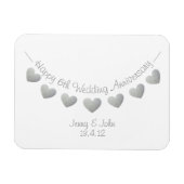 6. eisernes Hochzeitsgeschenk Magnet (Horizontal)