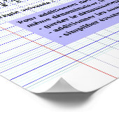 6 eme rechner Fraktion Poster Paper (Matte) (Ecke)