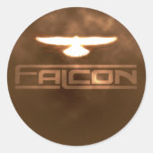 6 Falcon 3" Vinyl Stickers (Vorderseite)