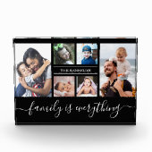 6 Familienname für Fotocollage Personalisiert Fotoblock (Vorderseite)