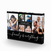 6 Familienname für Fotocollage Personalisiert Fotoblock (Rechts)