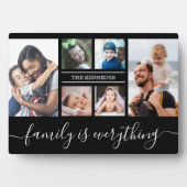 6 Familienname für Fotocollage Personalisiert Fotoplatte (Vorderseite)