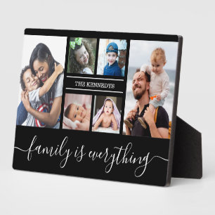 6 Familienname für Fotocollage Personalisiert Fotoplatte