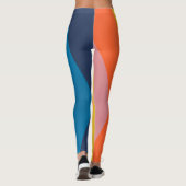 6 Farben Parallelmuster Leggings (Rückseite)