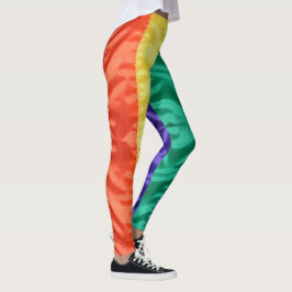6 farbige Regenbogenstreifen LGBT LGBTQ Gay Pride  Leggings