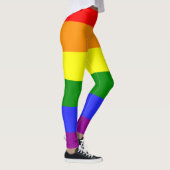 6 Farbtöne Flag-Regenbogen-LGBT Leggings (Rechts)