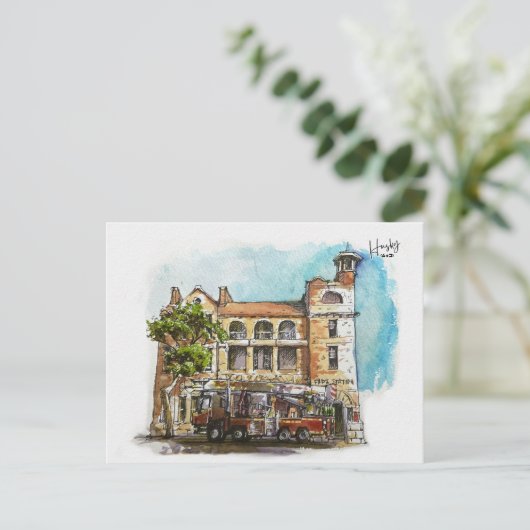 6: Feuerstelle Postkarte (Stehend Vorderseite)