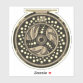 6" Fischfang Fischerin Aufkleber (Blatt)