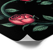 6 Floral 67 Rose Valentines Day Funny Love Matchin Poster (Ecke)