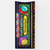 6 Foot Birthday Banner Happy Happy (Vertikal)