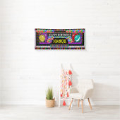 6 Foot Birthday Banner Happy Happy (Insitu)