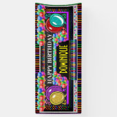6 Foot Birthday Banner Happy Happy (Vertikal)