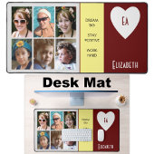 6 Foto Anführungszeichen fügen Namensinitialen bur Schreibtischunterlage